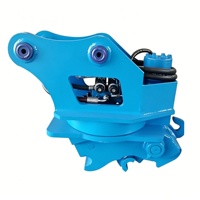 Coupleur hydraulique rotatif robuste à double verrouillage avec soupape de sécurité pour excavatrices de 2 à 50 tonnes, travaux de construction et de terrassement
