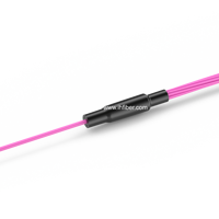 12 cœurs 12 brins 12 fibres centre de données OM4 connecteur de câble de sortie multi-mode MPO femelle vers cordon de raccordement à fibre optique LC