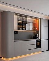 Buffet Modulaire Moderne pour Cuisine, Salle à Manger et Salon – Écologique, Hauteur Réglable, Rangement Pratique, Design Durable