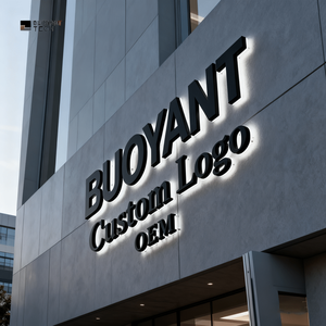 Letreros Luminosos Personalizados para Negocios, Letras de Acero Inoxidable con Retroiluminación LED, Letreros Publicitarios 3D - Product Image 1