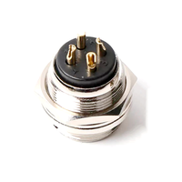 Conector de Aviación RP GX16 de 4 Pines, Conector de 3, 4, 5, 6, 7 y 8 Pines, Enchufe Macho Recto Inverso, Conector Hembra