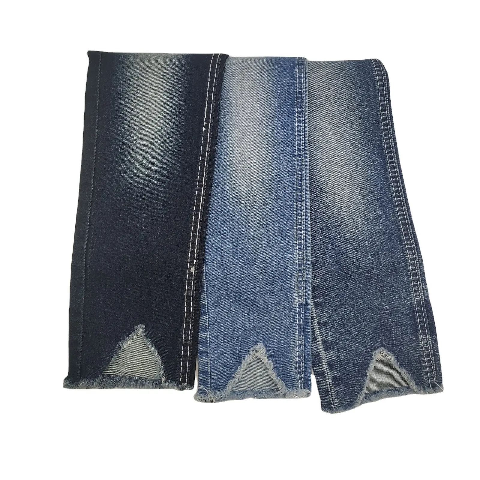 Low Price stetrch twill cotton polyester spandex denim fabric for man jeans