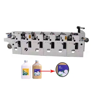 Máquina de impressão flexográfica de etiquetas flexográficas/flexo para venda, alta velocidade, 320 mm, 1 2 3 4 5 cores, caixa de papel