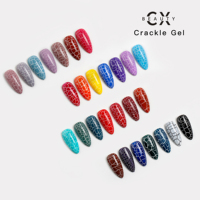 Échantillons gratuits toutes saisons neutre Soak Off vernis à ongles 15ml vente en gros Crackle Gel vernis pour Nail Art