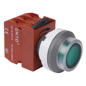 Interrupteur à bouton-poussoir à tête plate éclairé à réinitialisation automatique CNTD Changde C3PIF 10A Max. Courant fabriqué en laiton, ouverture 30 - Product Image 6