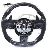 Volant en fibre de carbone véritable à fond plat en forme de D pour Chevrolet Camaro 2010-2011 LS LT RS SS automatique