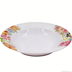 Plato <span class=keywords><strong>de</strong></span> Sopa Pequeño <span class=keywords><strong>de</strong></span> Melamina Ecológico con Diseño Floral Estilo Africano <span class=keywords><strong>de</strong></span> 19.6cm/7.7 Pulgadas, Apto para Lavavajillas y Libre <span class=keywords><strong>de</strong></span> BPA, para <span class=keywords><strong>Cocina</strong></span> y Jardín - Product Image 5