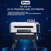Imprimante UV DTF Qinyu nouvelle génération 42 cm, ensemble de transfert d'étiquettes en cristal, film AB, encre UV, garantie 1 an