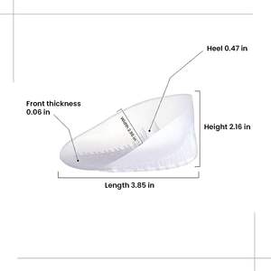 Bonnets à talon, bonnets à talon robustes pour la fasciite plantaire, la douleur au talon, l'éperon osseux et le traitement du tendon d'Achille et l'absorption des chocs - Product Image 5