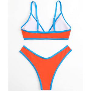 Conjunto de Bikini de 2 Piezas de Alta Calidad, Personalizado, de Secado Rápido, con Sujetador Push-Up y Tanga, en Spandex/Poliéster, Traje de Baño para Mujer - Product Image 6