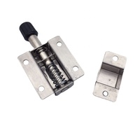 Serrure de sécurité personnalisable en alliage de zinc Ouroom/OEM FS6449 DK611 pour porte de remise, loquet à ressort sans clé, plaqué zinc Haitan