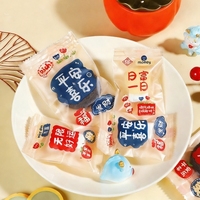 Sacs d'emballage pour biscuits et bonbons en forme de flocon de neige du Nouvel An - Sachets individuels épaissis scellés à la machine
