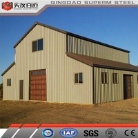 Kits de grange préfabriquées en métal Maison Barndominium Bâtiments préfabriqués à structure en acier Assemblage facile Grange préfabriquée en métal