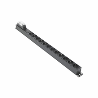 Multiprise PDU sur mesure OEM à montage vertical, 12 prises CEE7, boîtier métallique, interrupteur de sécurité, pour équipement de centre de données