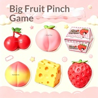 Squishies en caoutchouc géants en forme de fromage et de fruits, à rebond lent, jouet anti-stress, cadeau pour jeunes, vente en gros