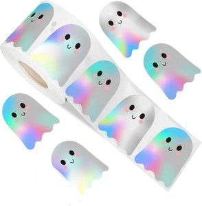 Tùy Chỉnh 1.5 Inch Cầu Vồng Holographic Ma Dán Dễ Thương Vinyl Halloween Đảng Trang Trí Dễ Dàng Để Vỏ Thanh Thiết Kế - Product Image 1