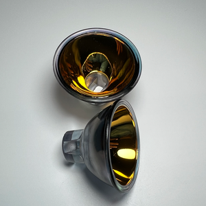 Custom Gold Plated <span class=keywords><strong>Xenon</strong></span> Lamp Acessórios Reflective Bowl e Cold <span class=keywords><strong>Light</strong></span> <span class=keywords><strong>Source</strong></span> Reflective Cup Instruments para Optics - Product Image 5