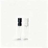 Flacons d'échantillons en verre ambré transparent de 1,5 ml et 2 ml avec col serti pour vaporisateur de parfum