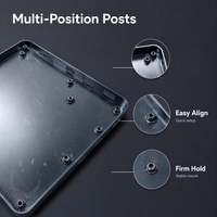 Pelindung Hard Drive CNC Custom, Berbahan Logam Keras Anodized Hitam untuk Perlindungan dan Penguatan Hard Disk