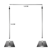 3M-6M Kit de pipe et draperie réglable pour décoration de scène et de fête.