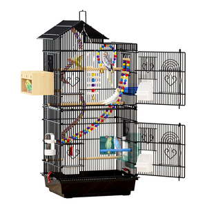 Jaula para pájaros grande de malla de alambre de acero de alta calidad de 5 capas de lujo de 100cm de altura - Product Image 2