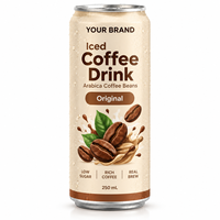 Private Label Espresso Iced Coffee Latte Energie Functionele Cafeïne Taurine Geblikte Drank OEM ODM Leverancier