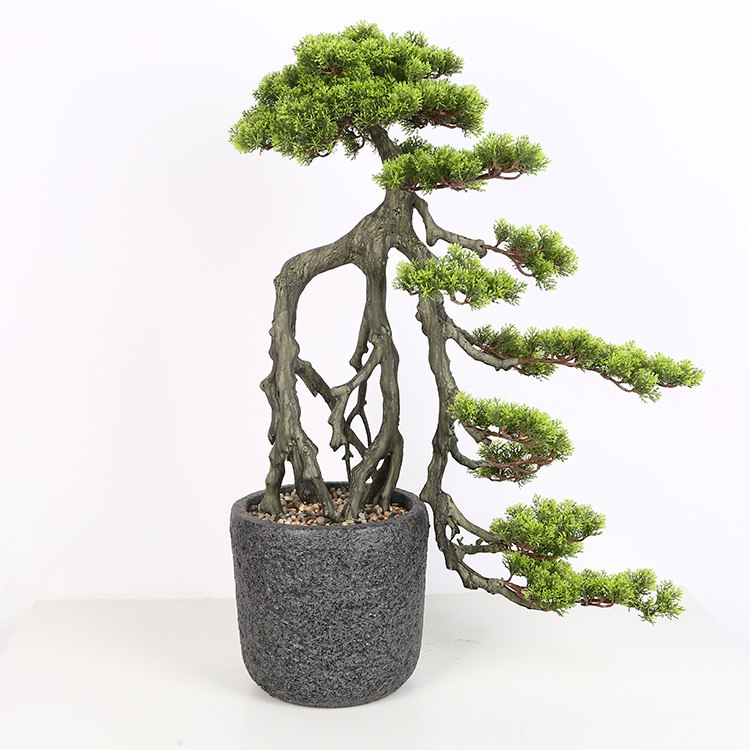 Décor à la maison D'arborvitae Cèdre Thuya Cyprès Artificiel Bonsaï Arbres Plantes