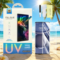 Protection d'écran en verre trempé UV incurvé pour téléphone vivo V29 Lite V30 V30 Pro V30E V40 V40 PRO avec outil d'installation facile