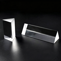 Prisme triangulaire en cristal de quartz optique en verre, prisme équilatéral, vente en gros