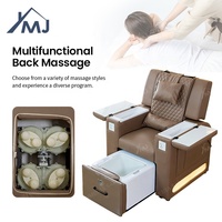 Chaise de pédicure avec station de massage pour les pieds, machine sans tuyau pour salon de manucure en fibre de verre
