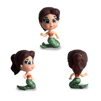 Collection de figurines de sirènes personnalisées en PVC écologique Weijun, boîte mystère