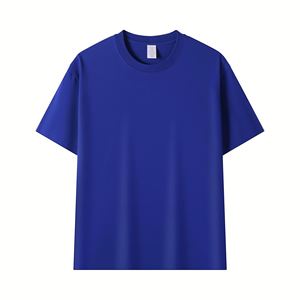 T-shirt blanc basique pour homme, 100% coton, 230g, coupe américaine, marque tendance, couleur unie - Product Image 3