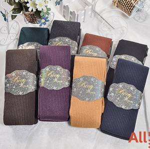 Autunno inverno stile giapponese Leggings piedi da <span class=keywords><strong>donna</strong></span> 12-04 Base calze Casual dimagranti <span class=keywords><strong>collant</strong></span> con maglia di cotone <span class=keywords><strong>a</strong></span> <span class=keywords><strong>righe</strong></span> verticali - Product Image 4