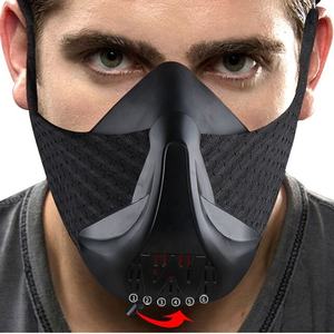 Agekusl หน้ากากไนลอนอ๊อกซิเจน6ก้านสำหรับยิมปั่นจักรยานวิ่งออกกำลังกายในระดับความสูง - Product Image 2