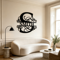 Décoration Murale Personnalisée : Lettres Métalliques Alphabet (26 Lettres) SMITH pour Salon et Maison - Fournisseur Direct Usine