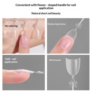 Placas de <span class=keywords><strong>Uñas</strong></span> Ultrafinas con Curva en C <span class=keywords><strong>para</strong></span> Salones de Manicura, Adhesivos de <span class=keywords><strong>Uñas</strong></span> <span class=keywords><strong>Postizas</strong></span> Sin Costuras y Sin Necesidad de Pulir, Aptos <span class=keywords><strong>para</strong></span> Cualquier Tipo de Piel - Product Image 5