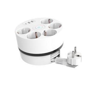 5 EU Outlets Travel Charger 16A Circular Winding Socket Electrical Socket European Travel Cube Socket with 1.5m <b>Cable</b> with <b>Usb</b> - Product Image 1