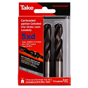 Foret universel en carbure Ttake Ta1004, revêtement Nano TiAlN, forets en carbure 5Xd - Product Image 2