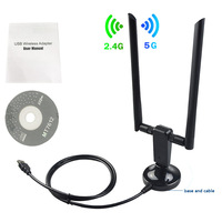 Carte réseau sans fil FZQ USB3.0 double bande sans pilote 1200M, module WiFi 2.4G/5.8G MT7612U