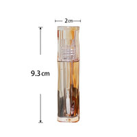 Tube de brillant à lèvres carré rose et orange en gros, emballage vide pour gloss et huile à lèvres en plastique ABS pour cosmétiques avec bouchon à vis