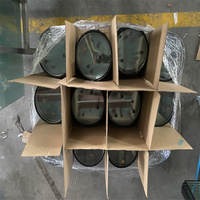 Vidrio aislante Low-E de alta calidad, protección UV Circular de radio pequeño, aislamiento térmico para centros comerciales de alta gama, hoteles