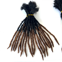 Ekstensi Rambut Crochet Locs Dreadlocks Buatan Tangan Ukuran Sedang 100% Rambut Asli 1B/27 Pirang