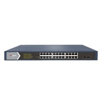 Switch PoE Gigabit de 24 Puertos Personalizable de 400W con 2 SFP Uplink IEEE802.3af/at para Cámaras IP CCTV