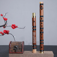 Wholesale Price CDEFG Tune Optional Bamboo Flute Insert Brass 2 Section Flute for Beginners School Woodwind Musical Instrument