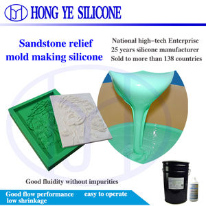 Silicona de Alta Calidad Curada con Catalizador Libre de Silicona para Hacer Moldes de Silicona Líquida para Sellos de Hormigón y Piedra, Fábrica de Caucho de Silicona RTV-2 - Product Image 4