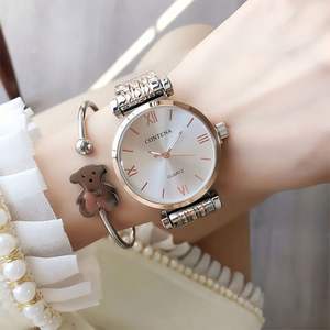 Reloj de diseño de alta calidad para mujer, reloj de lujo para mujer, reloj de moda de oro rosa, reloj de cuarzo para mujer, relojes de acero inoxidable. - Product Image 2