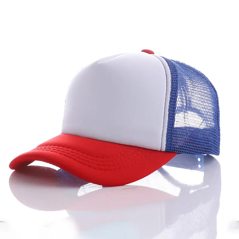 도매 5 패널 오토 골프 메쉬 거리 착용 거품 야구 사용자 정의 로고 트럭 모자