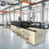 Machine de fabrication de profilés en acier léger entièrement automatique, machine de profilage de profil Omega, moteur à commande PLC, haute efficacité