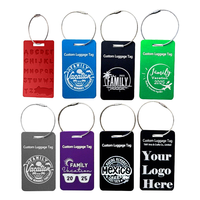 Étiquettes de bagages de voyage personnalisées de haute qualité, gravées au laser, personnalisées, étiquettes de bagages pour sacs de voyage