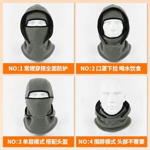 Striped Breathable Outdoor Winter Windproof and Warm Motorcycle <b>Hat</b> Headgear - Product Image 3